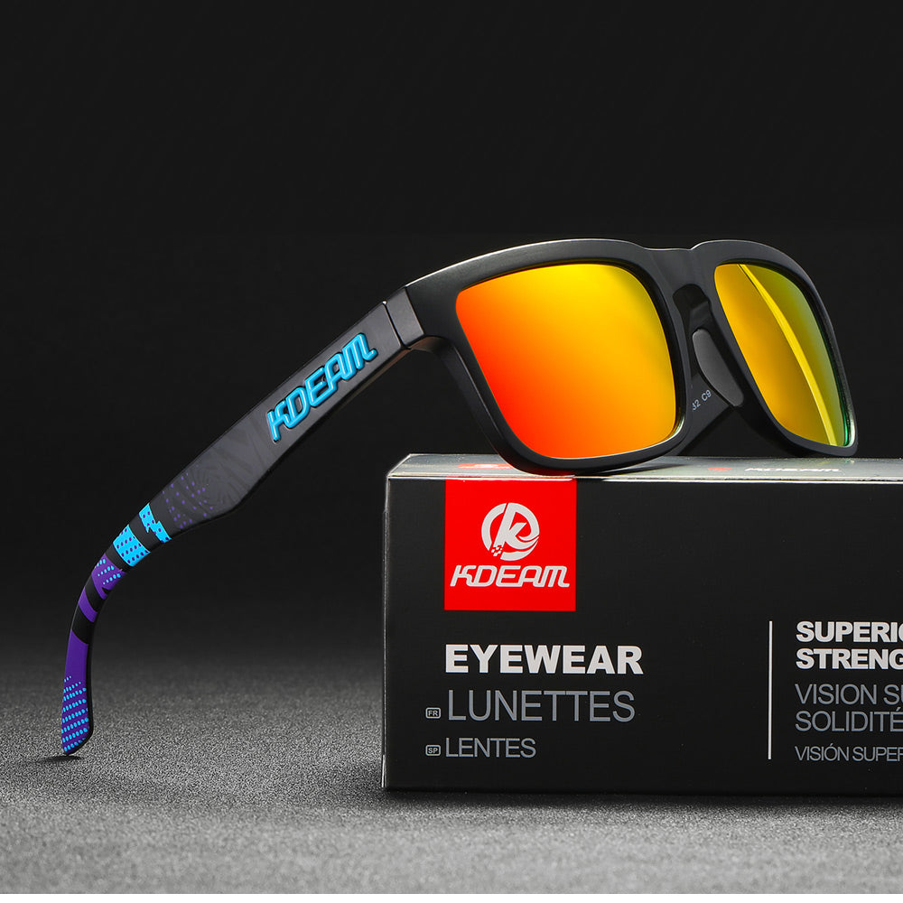 KDEAM new range of mens designer polarised sunglasses with tac lenses and tr90 frames for driving fishing and sports