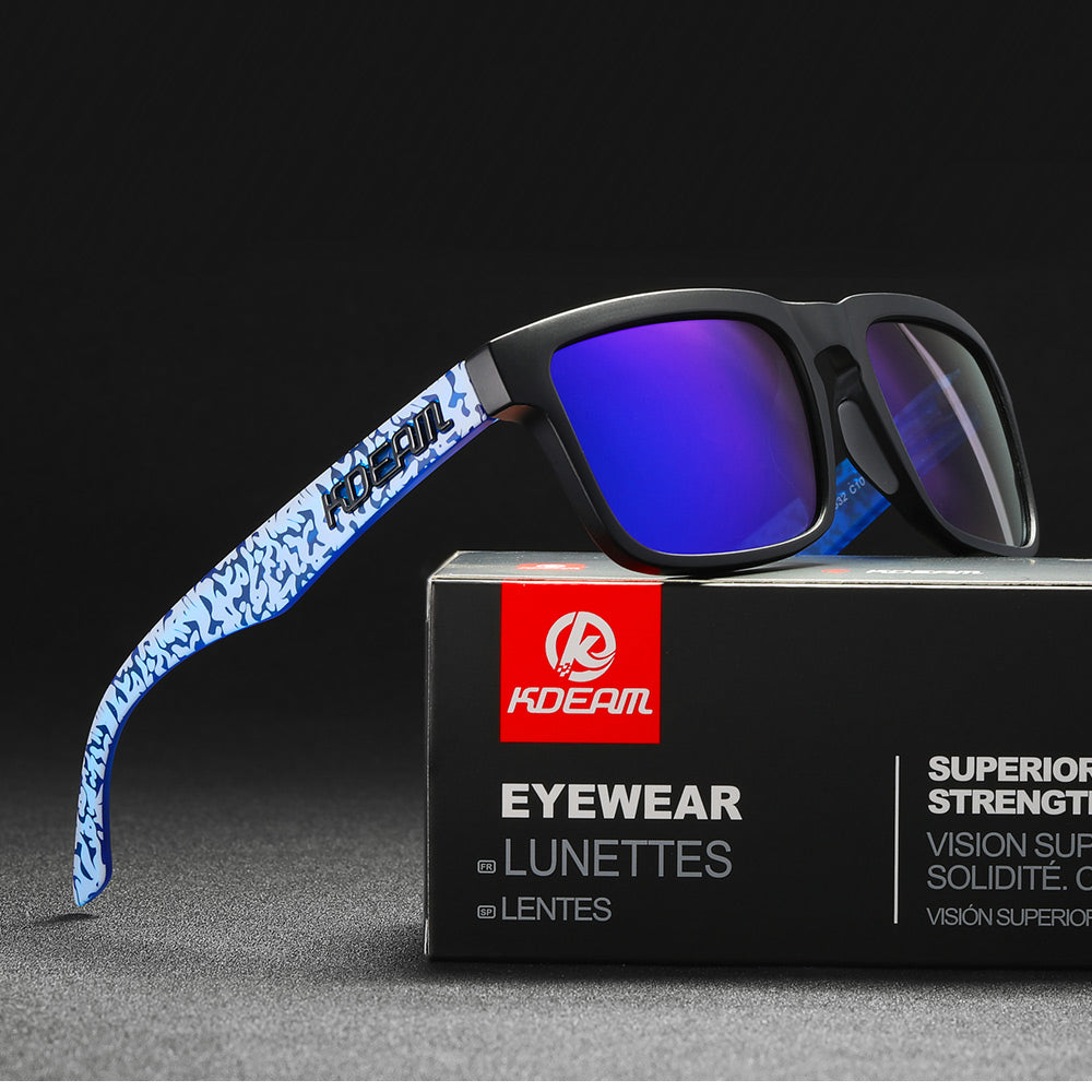 KDEAM new range of mens designer polarised sunglasses with tac lenses and tr90 frames for driving fishing and sports