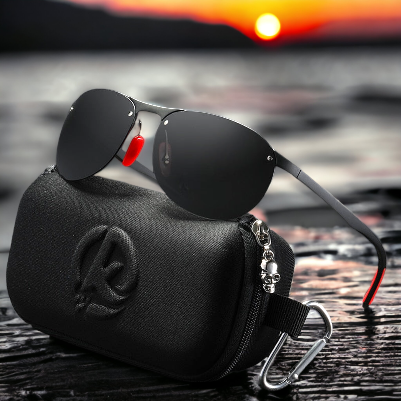 KDEAM ultralight rimless polarised sunglasses with tac lenses and tr90 frames. fishing cycling and driving for men and women