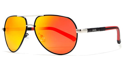 KDEAM aviator style polarised sunglasses for men and women. TOP GUN style sunglasses