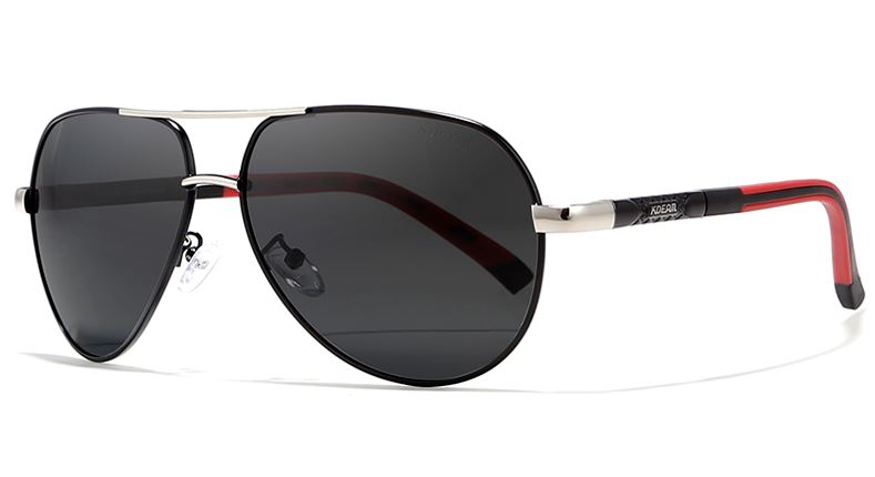 KDEAM aviator style polarised sunglasses for men and women. TOP GUN style sunglasses