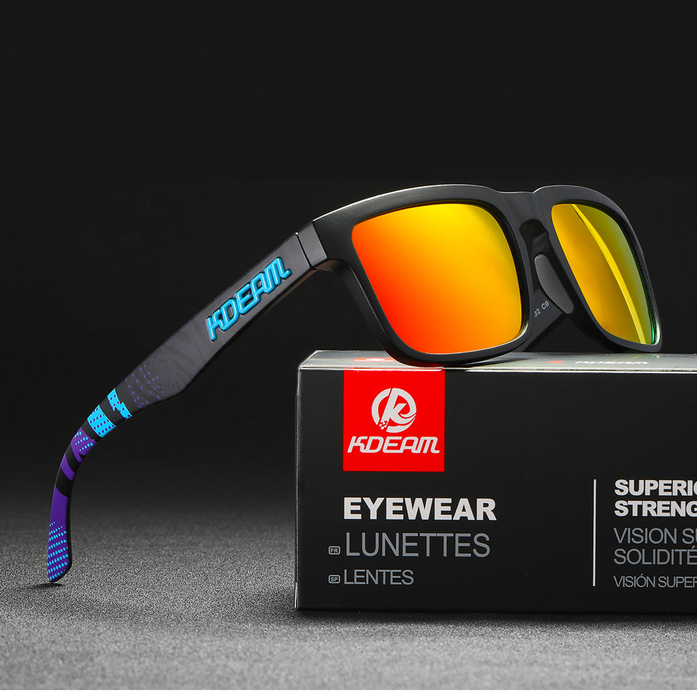 KDEAM For Men Polarized Sunglasses Sport Crazy Colors Sun Glasses Elmo –  Cinily