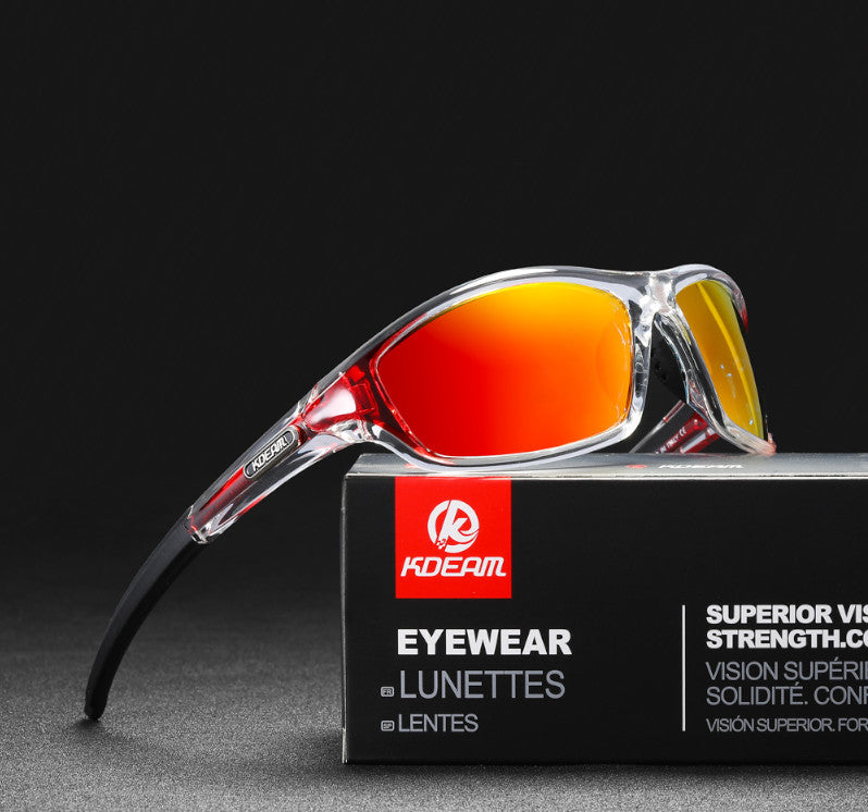 Kdeam polarised sunglasses designed for sports. cycling skiing snowboarding and more