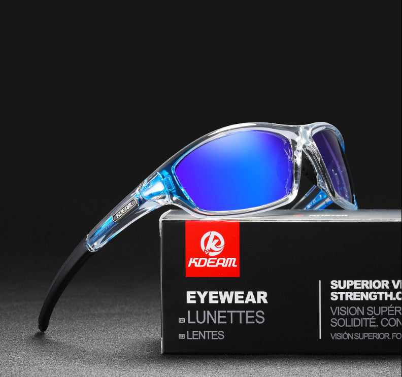 Kdeam sports polarised sunglasses designed for men. cycling skiing snowboarding and more