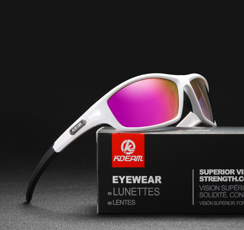 Kdeam polarised sunglasses designed for sports. cycling skiing snowboarding and more